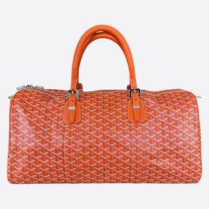 Goyard Orange Boston 50 Duffel Bag